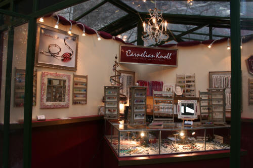 Carnelian Knoll booth at Bryant Park, December 2008