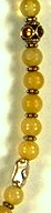 0018: Hsui yellow jade, Turkish silver and traffic lights necklace