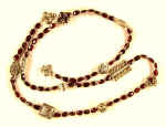 0023: Garnet with Indian silver necklace