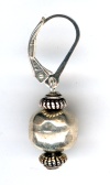 0088: Hammered sterling spheres with drop