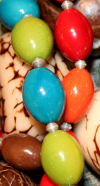 Tagua nut and silver bracelets